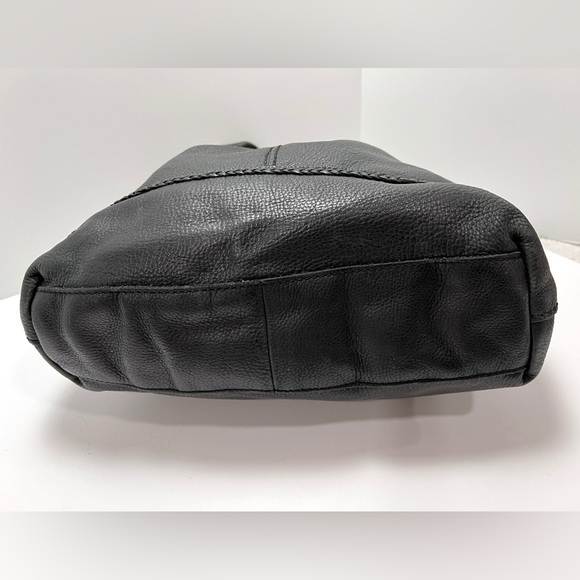 LUCKY BRAND JOSHUA TREE HOBO BAG LARGE BLACK PEBBLE LEATHER EUC - Picture 8 of 8